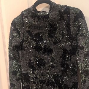 Sequin Black and Green Zara Dress ♥️